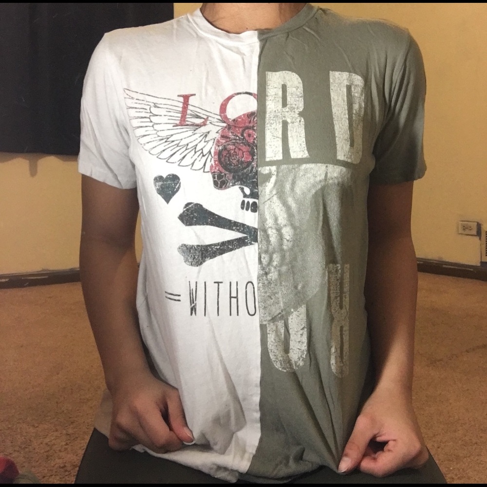 Half and half shirt